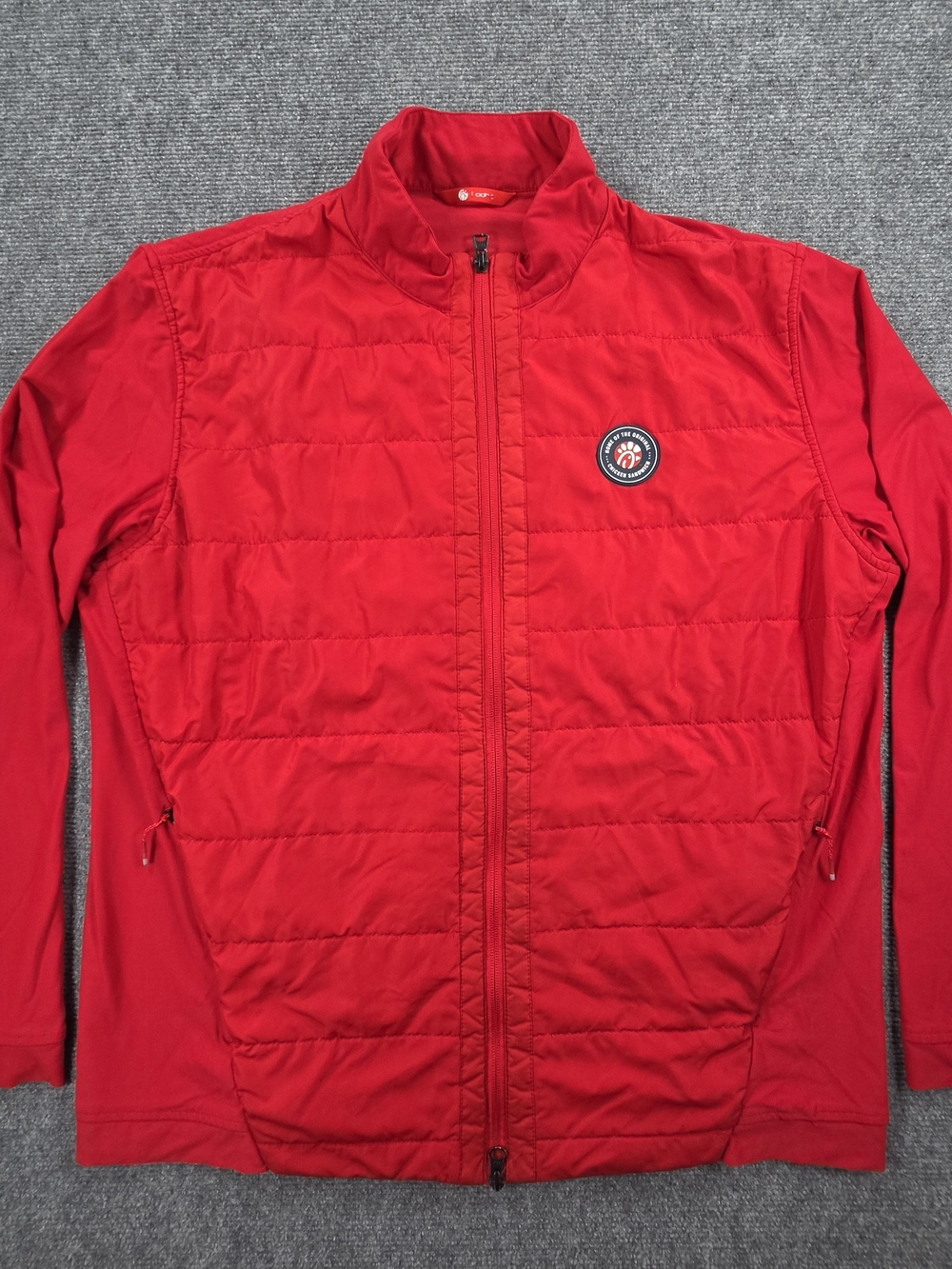 Oobe Chick-Fil-A Employee Uniform Hayden Jacket Unisex Large Quilted Red